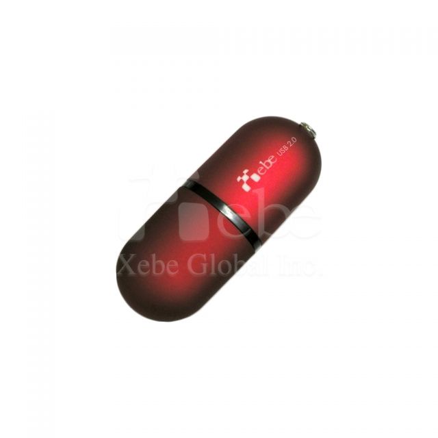 Oval shaped USB thumb drive