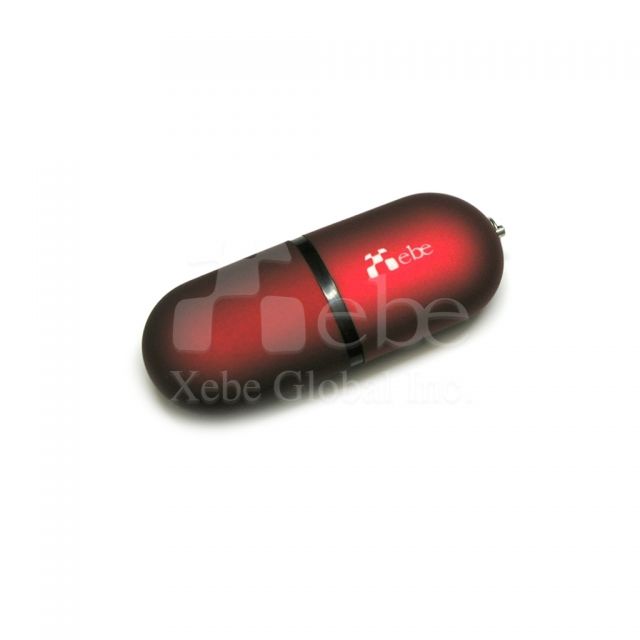 Oval shaped USB thumb drive