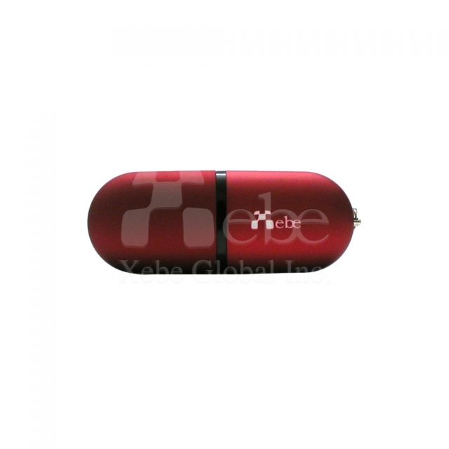 Oval shaped USB thumb drive