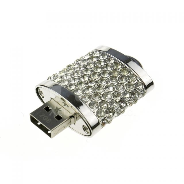 Elegant rhinestone lock USB Wedding gift
