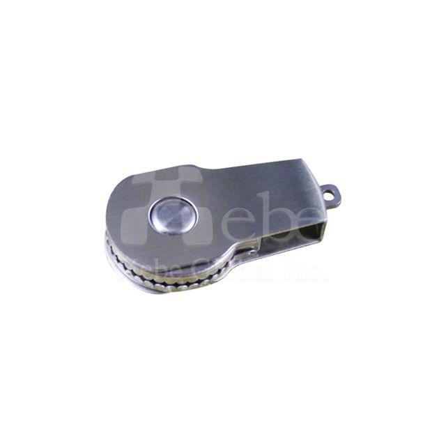 Silver spinning flash drive