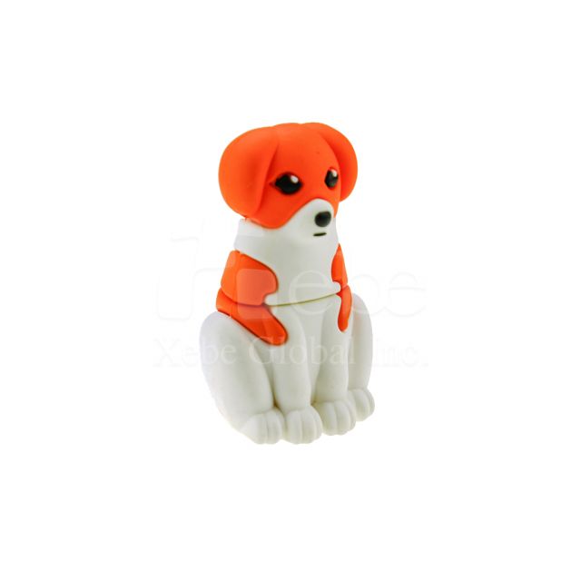 Big dog sitting shape Customized USB drive