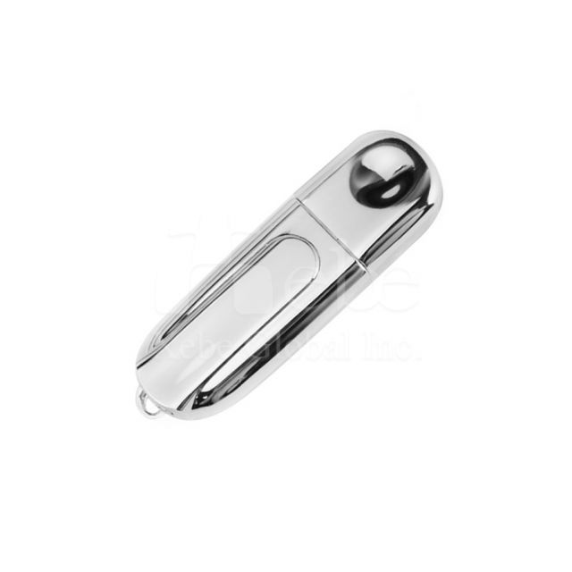 Oval style metal USB drive