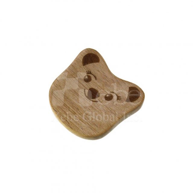 Big eyes bear wooden USB