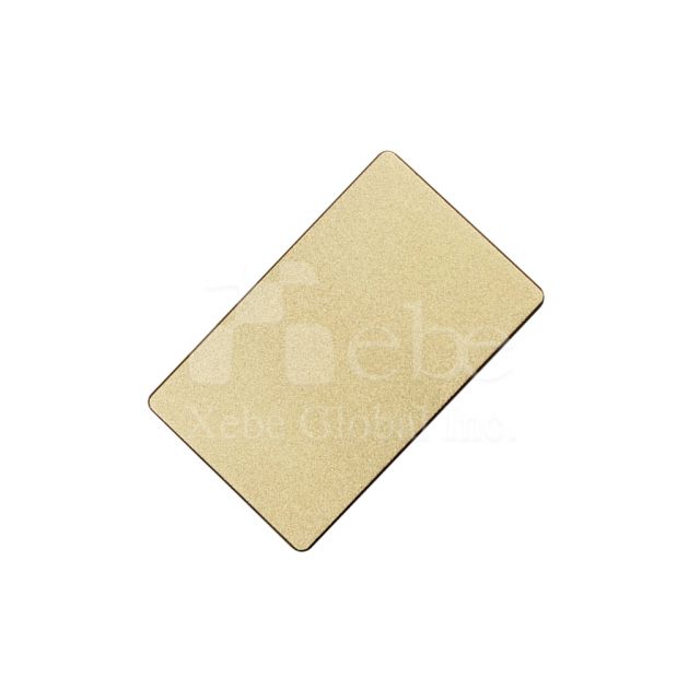 Glossy card shape metal USB