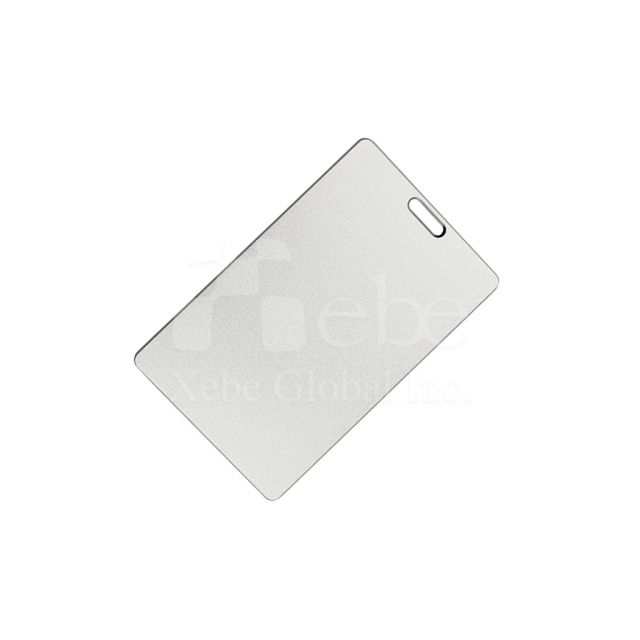Start silver card shape metal USB