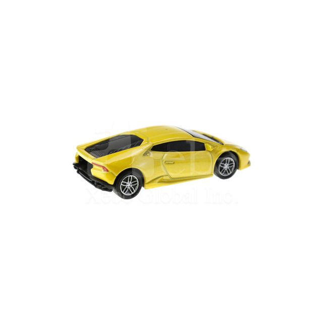 Yellow sports car delicate 3D USB