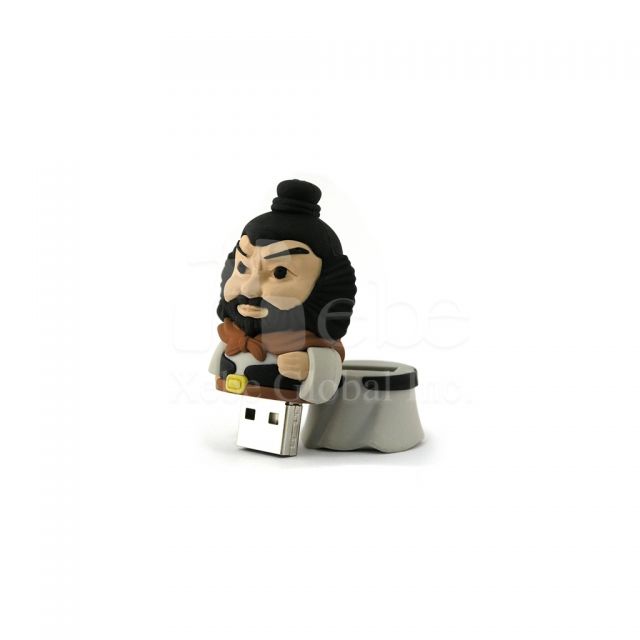 Zhang Fei 3D figure USB drive