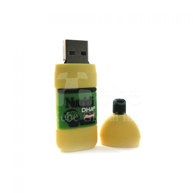 Bottle shaped USB flash disks