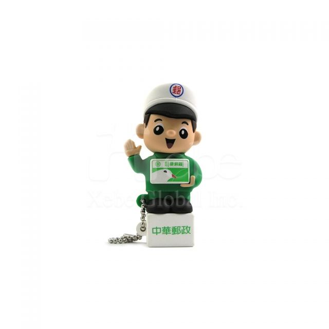 Custom USB mailman flash drive
