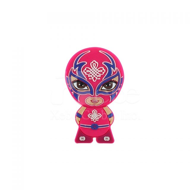 Masked wrestler usb drive Soft plastic molding