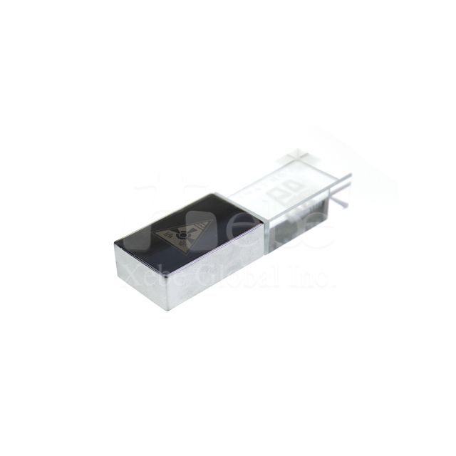 Crystal Logo Custom usb drive business advertising products