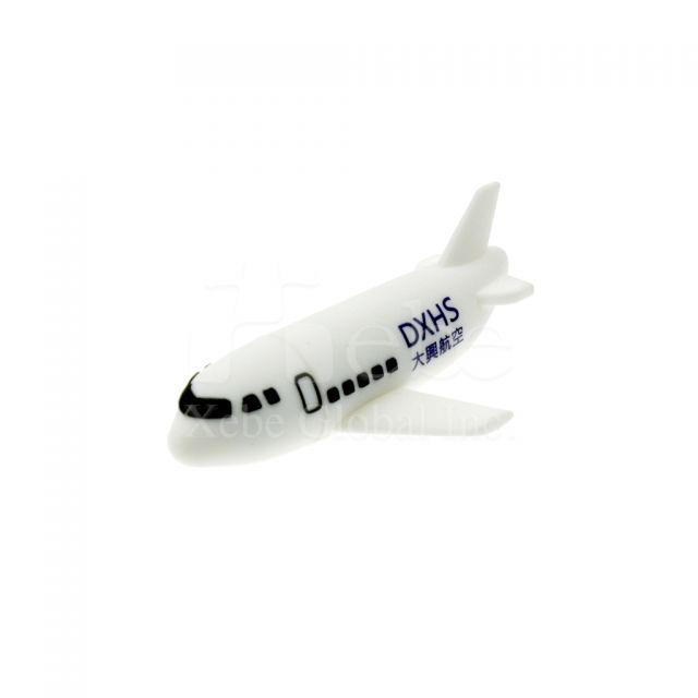 White color plane 3D customized usb drive 