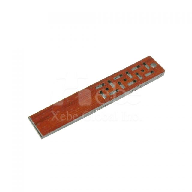 Carved wood usb drive New year gift