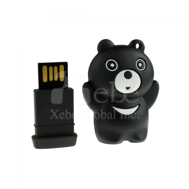 Taiwan cute black bear 3d USB drive