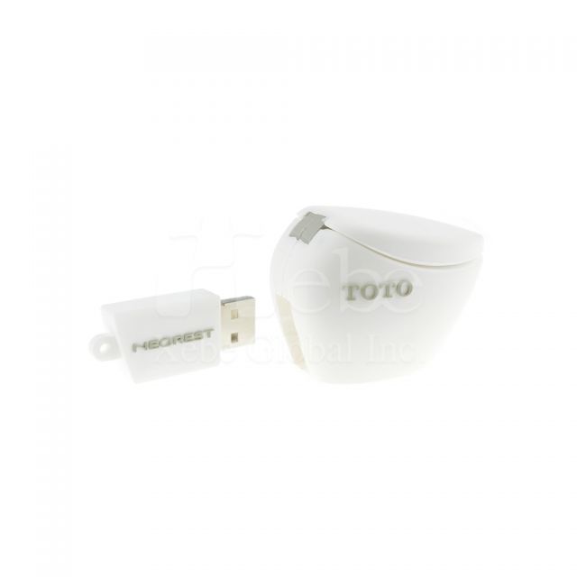 Washlet 3D customized USB Soft plastic molding