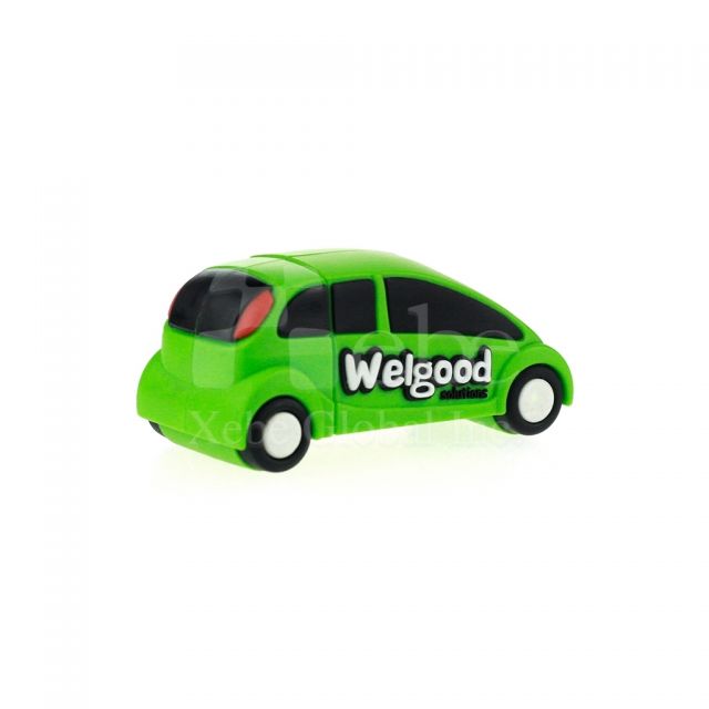 Light green car logo USB drive