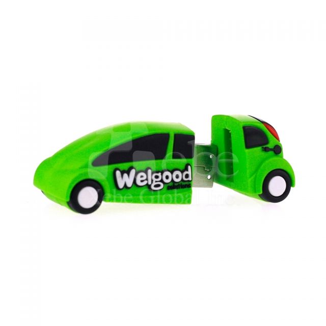 Light green car logo USB drive