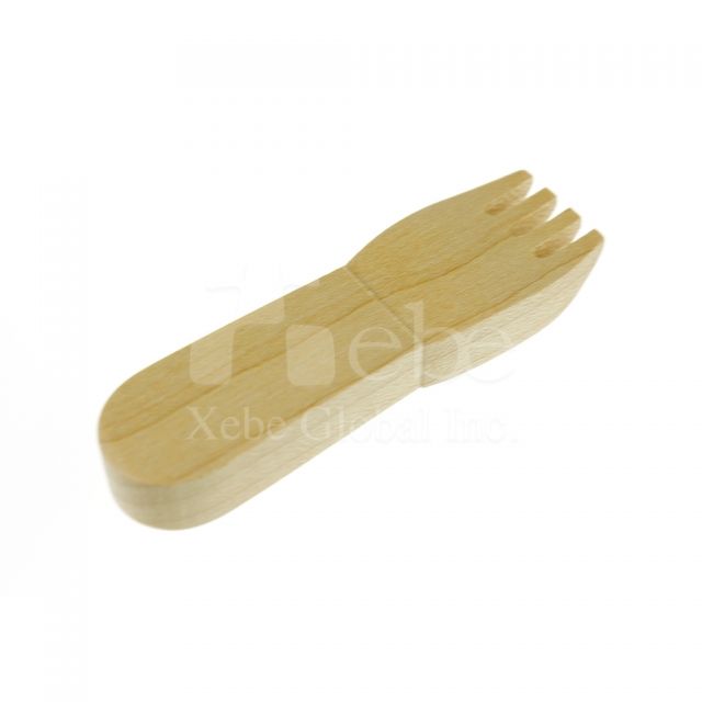 Cute shape wooden USB drive gifts for kids 