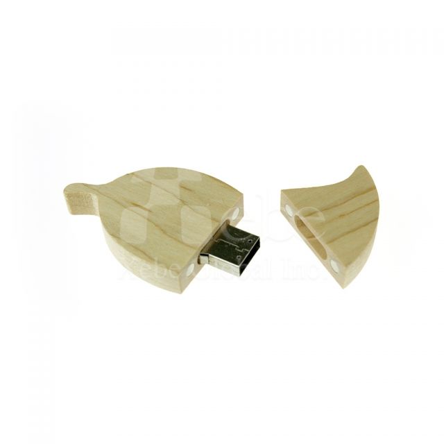 Leaf wooden USB drive 