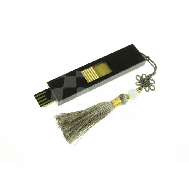 Two block colors wooden USB 