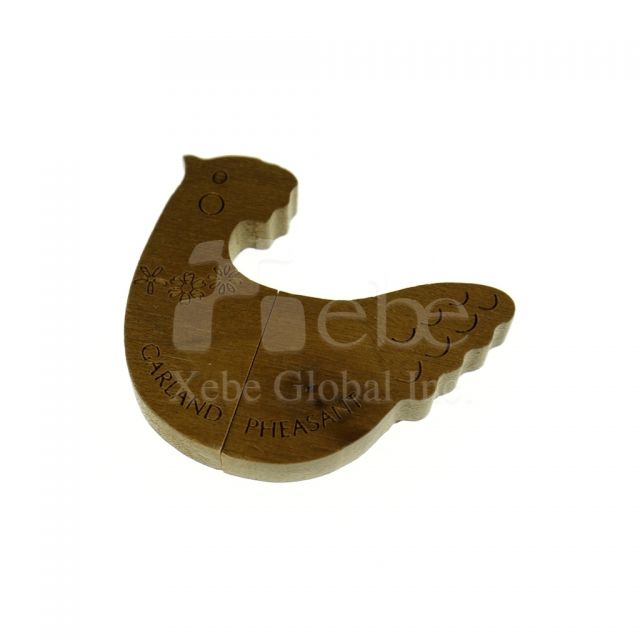 Cock wooden USB