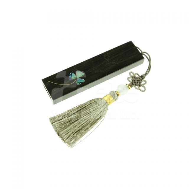 Rhine-stoned wooden USB 