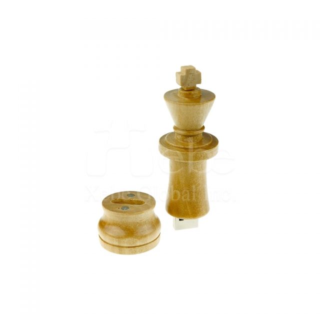 Custom king chess wooden USB
