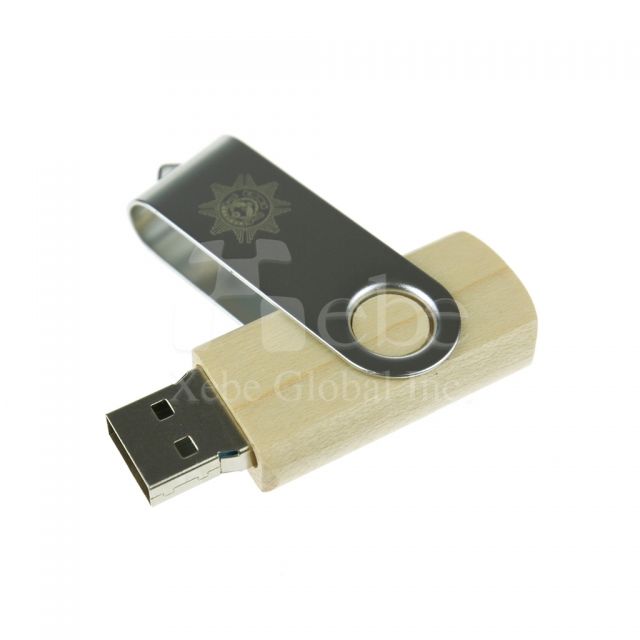 Rotating wooden USB wooden USB