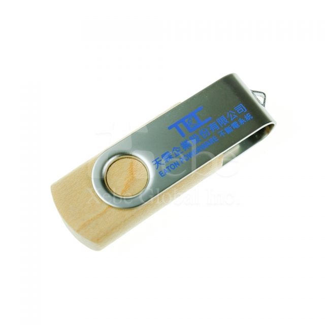 Custom square wooden USB drive 