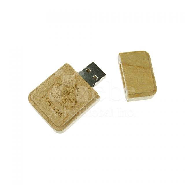 Custom light wooden USB