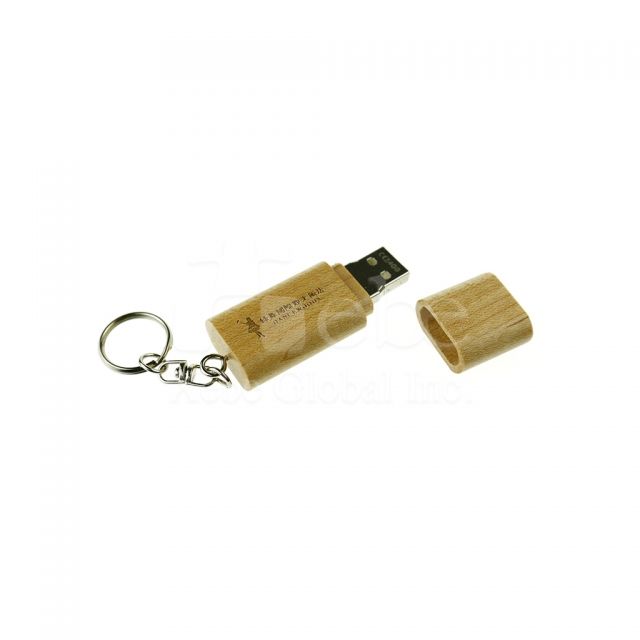 Key ring wooden USB 