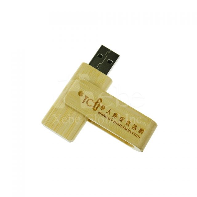 Custom wooden rotating USB 