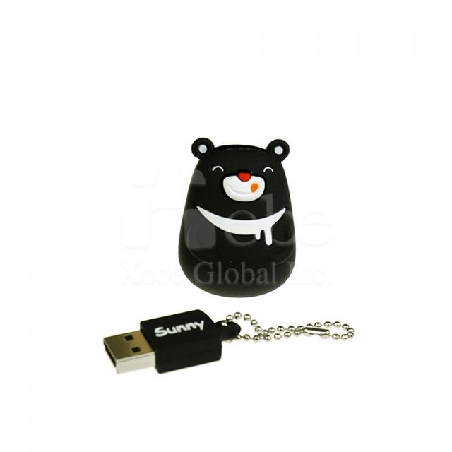Black bear cute tumbler USB 