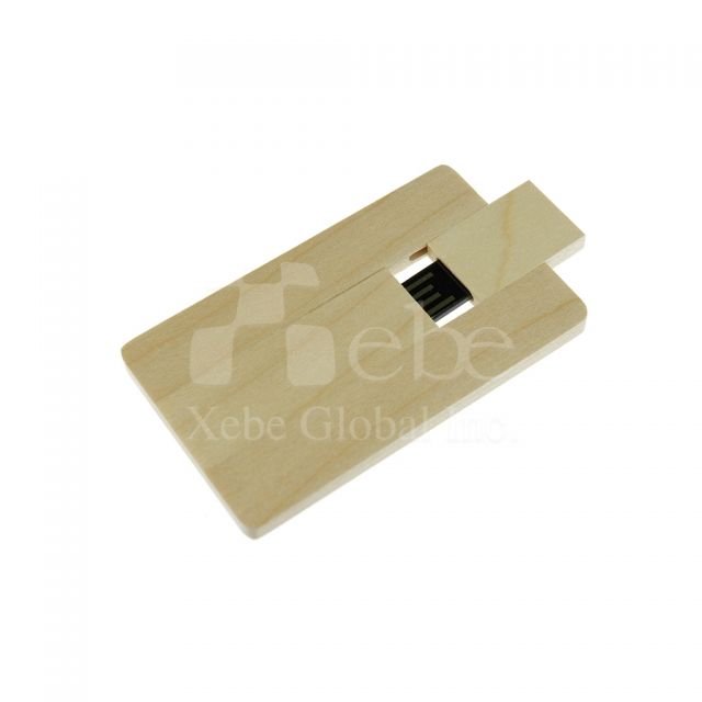 Rotating hideable wooden USB 