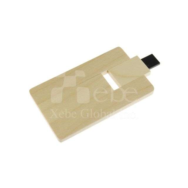 Rotating hideable wooden USB 