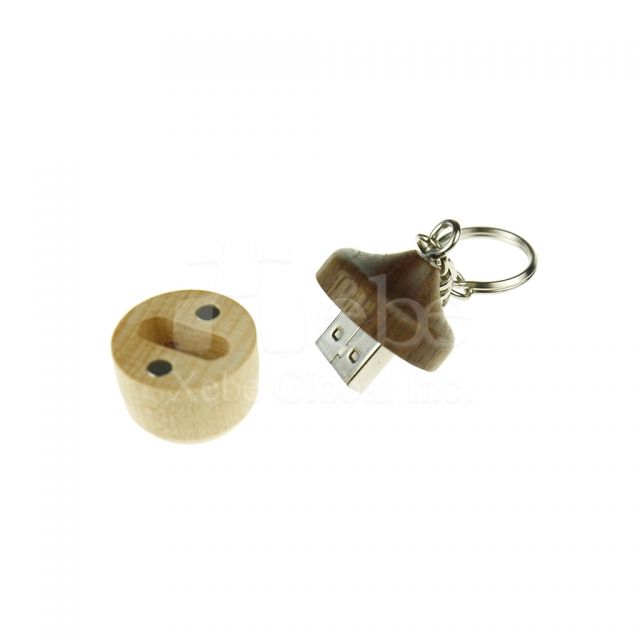 Acorn shaped wooden USB  