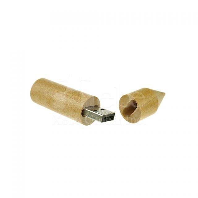 Real wooden pencil usb 