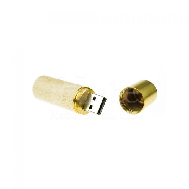 Lipstick shaped wooden usb 