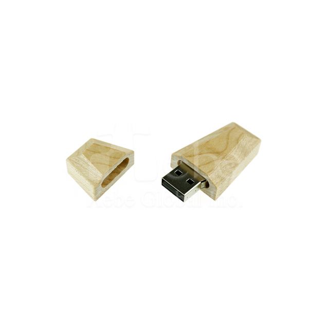 Coffin shape wooden USB