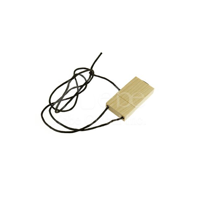 Lanyard anti-lost wood flash drive