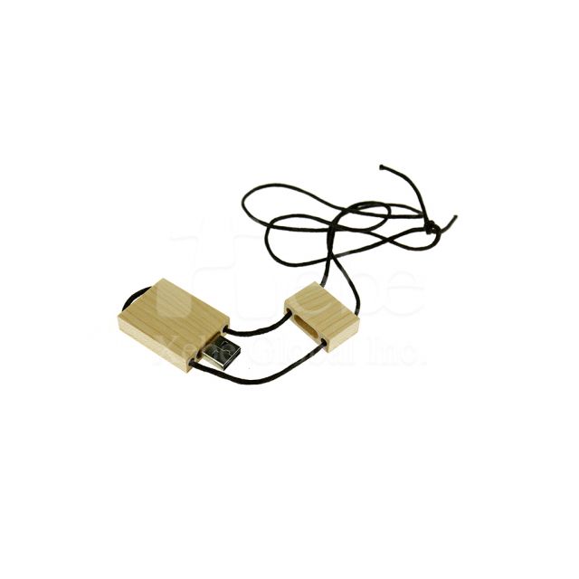 Lanyard anti-lost wood flash drive
