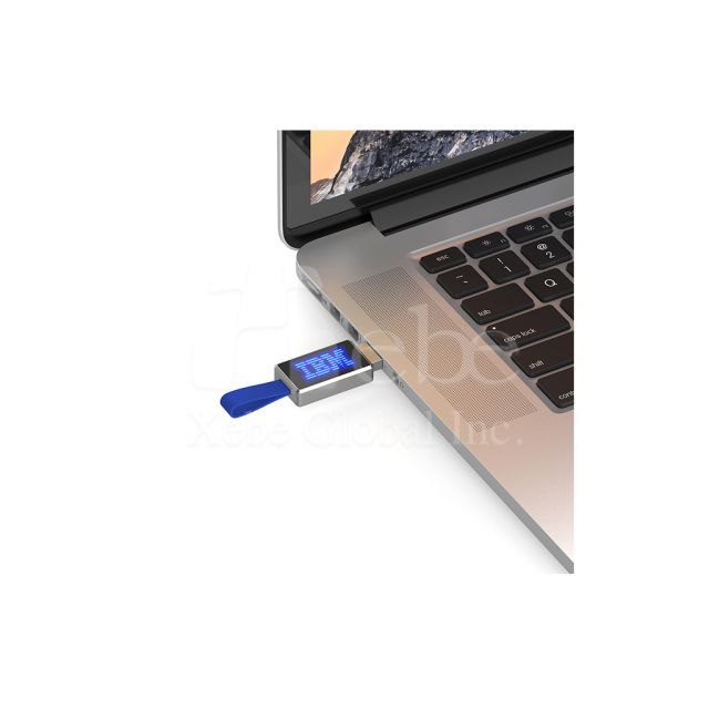 Brown Logo flashing customized flash drive