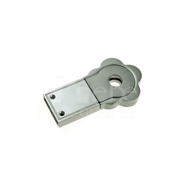 Textured Plum-Shaped Metal USB