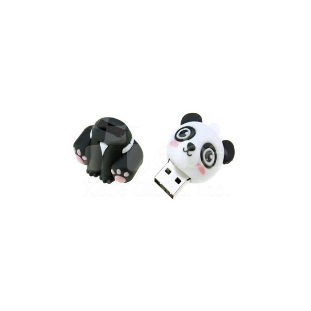 Sitting lovely Panda 3D Customized USB 