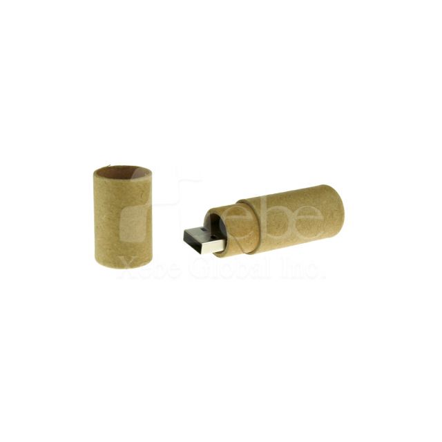 Paper eco cylindrical USB drive 