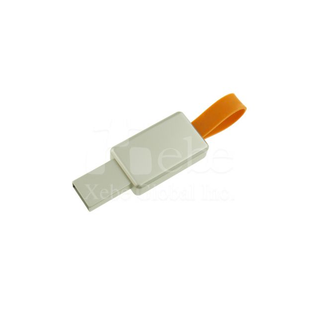 simple logo luminous metal flash drive