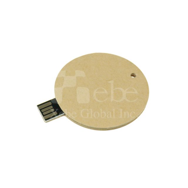 Circular cardboard Custom USB Drive