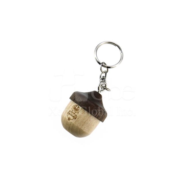 Custom LOGO acorn shaped wooden USB disk