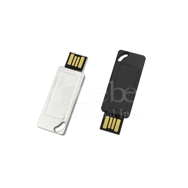 Lightweight silver color metal USB drive